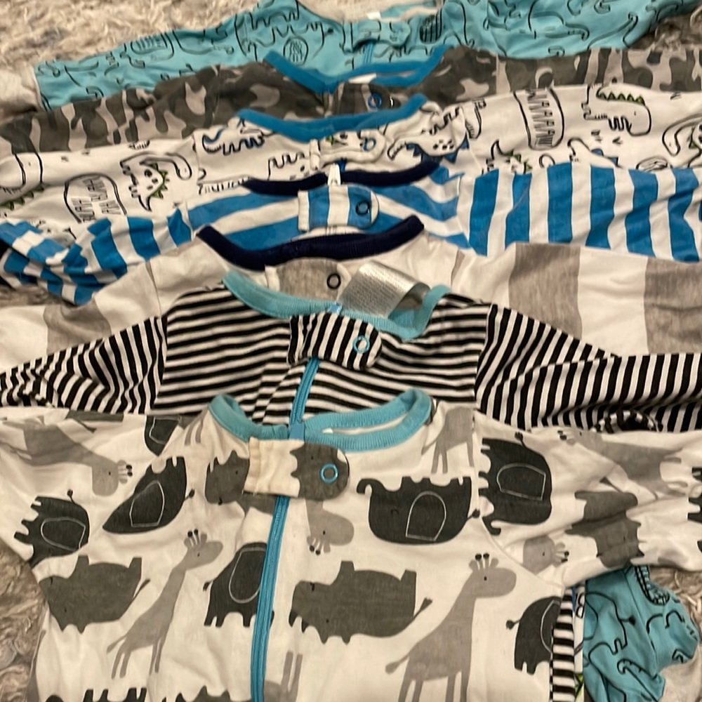 Eight  onesie pajamas - will split up